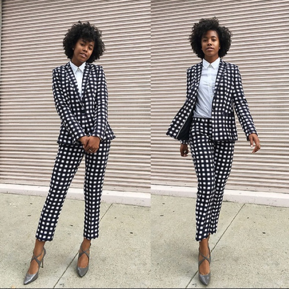 🍑 Banana Republic Gingham Suit 🍑